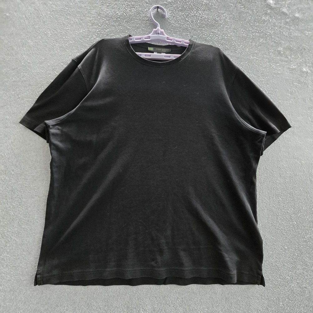 Robert Barakett Men‎ Shirt XXL Black Short Sleeve